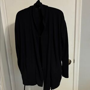 A New Day Women's Black Open Front Jacket